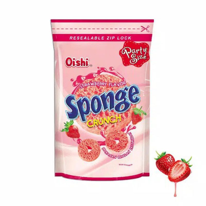 

Snack Oishi Sponge Coklat Keju Stroberi Mochacino 110gr