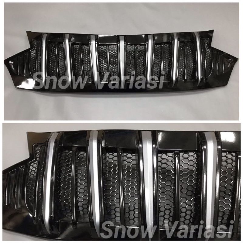 Gril Grill Front grille cover appolo calya 2020 2021 hitam kilap doff lis abu JSL