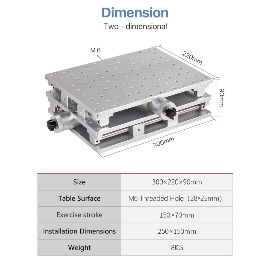 CloudRay Fiber Marking Platform Meja DT Two Dimensional Workstation