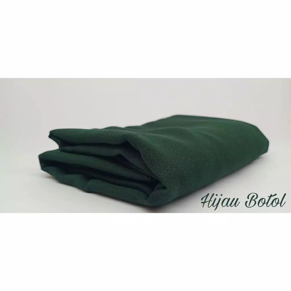 Hijab Bergo maryam Pet Diamond Stretch Nyaman-Green Bottol