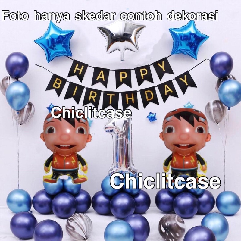 Jual set paket balon ulang tahun boboiboy boboboy anak | Shopee Indonesia