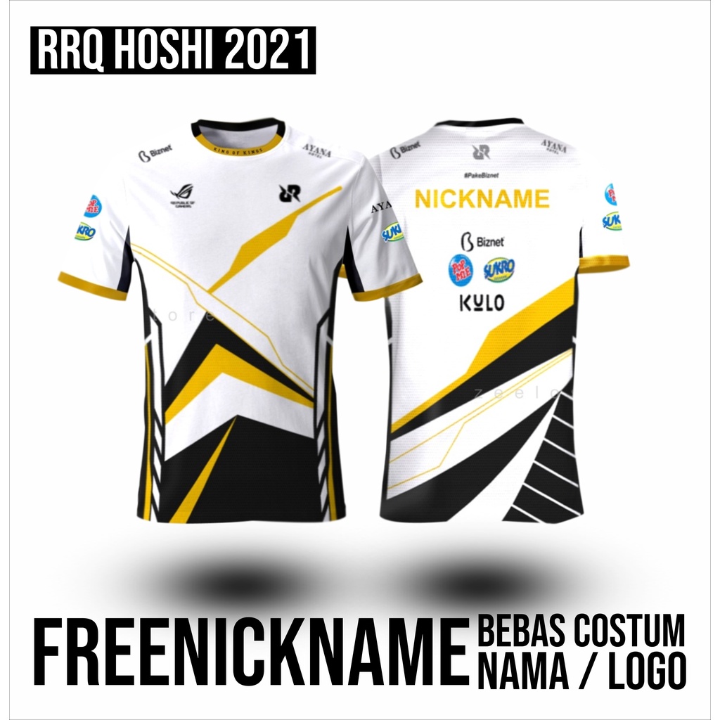 KAOS JERSEY E SPORT RRQ HOSHI Free Nickname