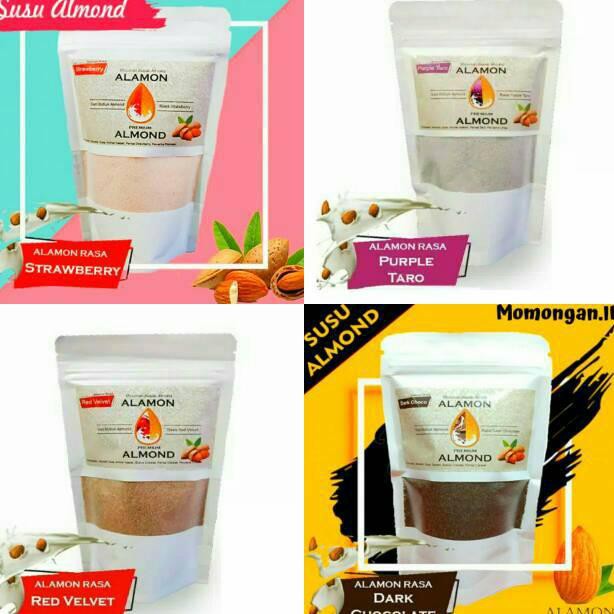 

hG4Code Susu Almond Bubuk Alamon Premium ASI Booster Nutrisi Ibu Hamil dan Menyusui Almond Milk Powd