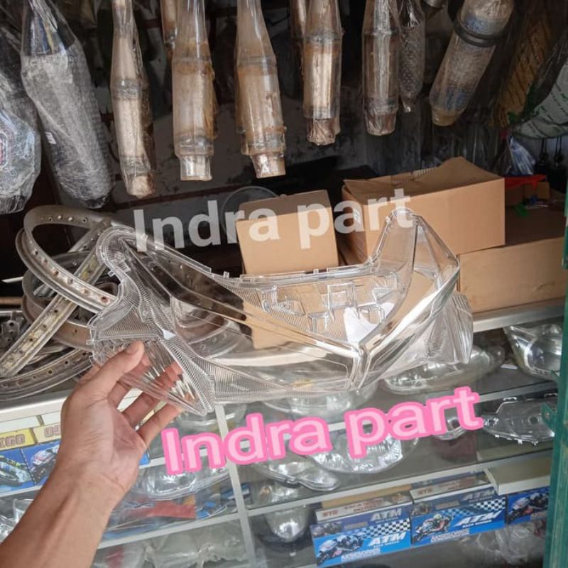 Mika kaca lampu depan yamaha Aerox