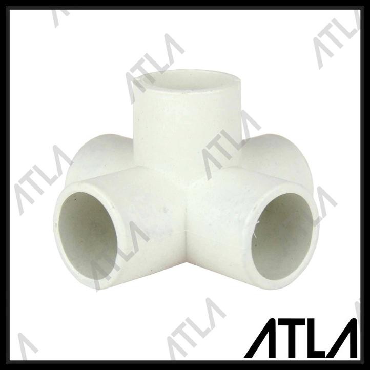 Konektor Pipa 5 Way Arah Putih Connector Paralon Cabang 1" Inch Icp064