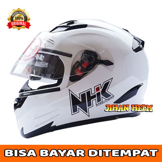 HELM NHK / HELM FULL FACE NHK RX9 WHITE TERMURAH