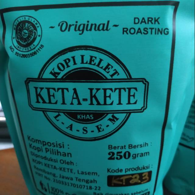 

Kopi lelet Keta Kete Dark Roasting