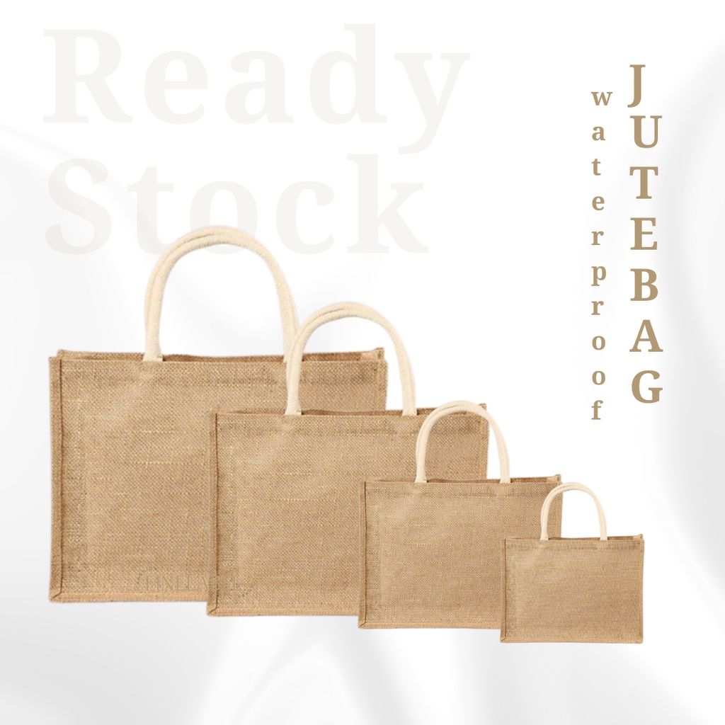 READY STOCK Tas Goni Waterproof Jute Bag Polos