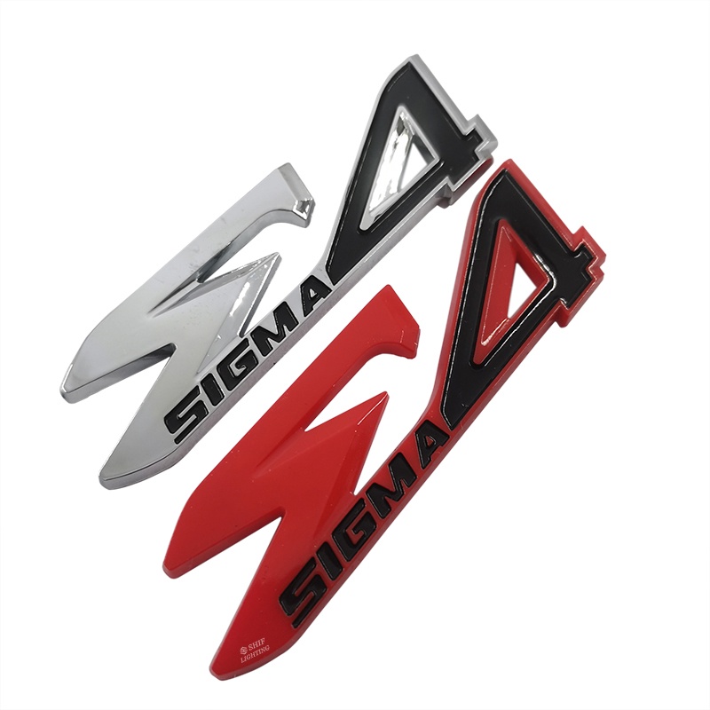 1pc Stiker Emblem Logo SIGMA Bahan ABS Untuk Mobil Mitsubishi SIGMA E4
