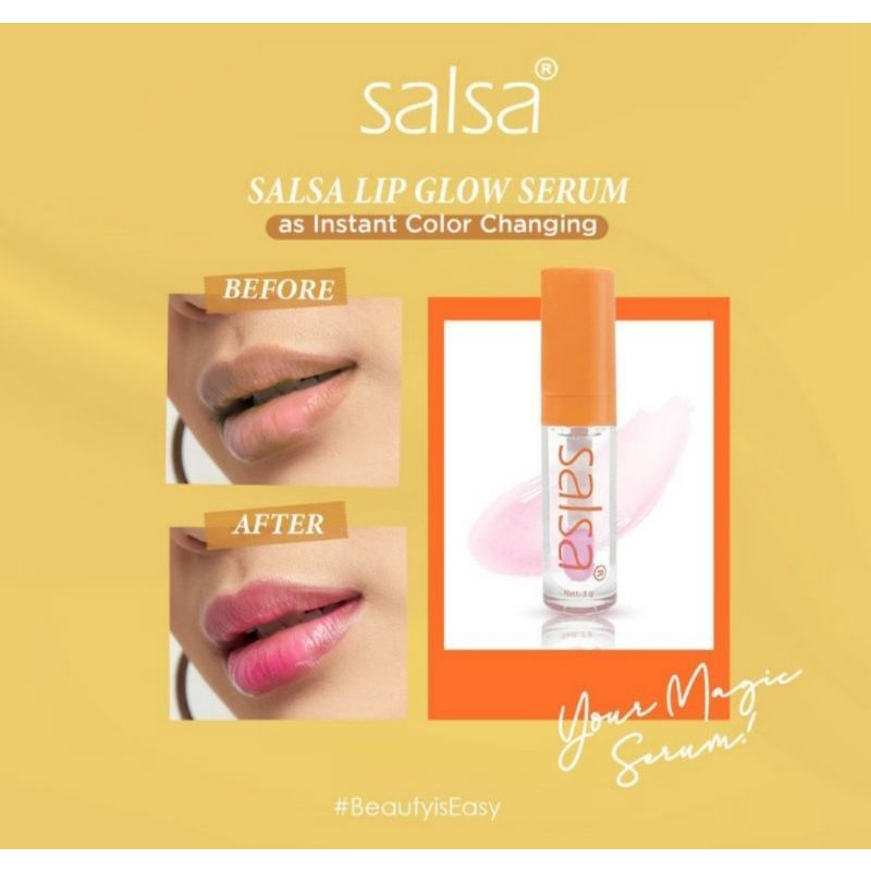 SALSA MAGIC LIP GLOW SERUM PELEMBAB BIBIR PINK ALAMI LIPPIE SERUM