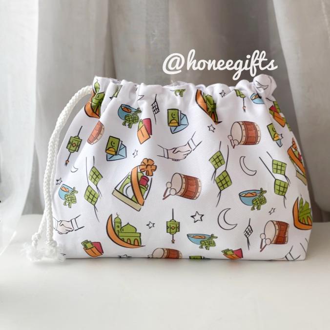 

Pouch lebaran eid mubarak al fitri ramadhan hampers kantong hijab lucu