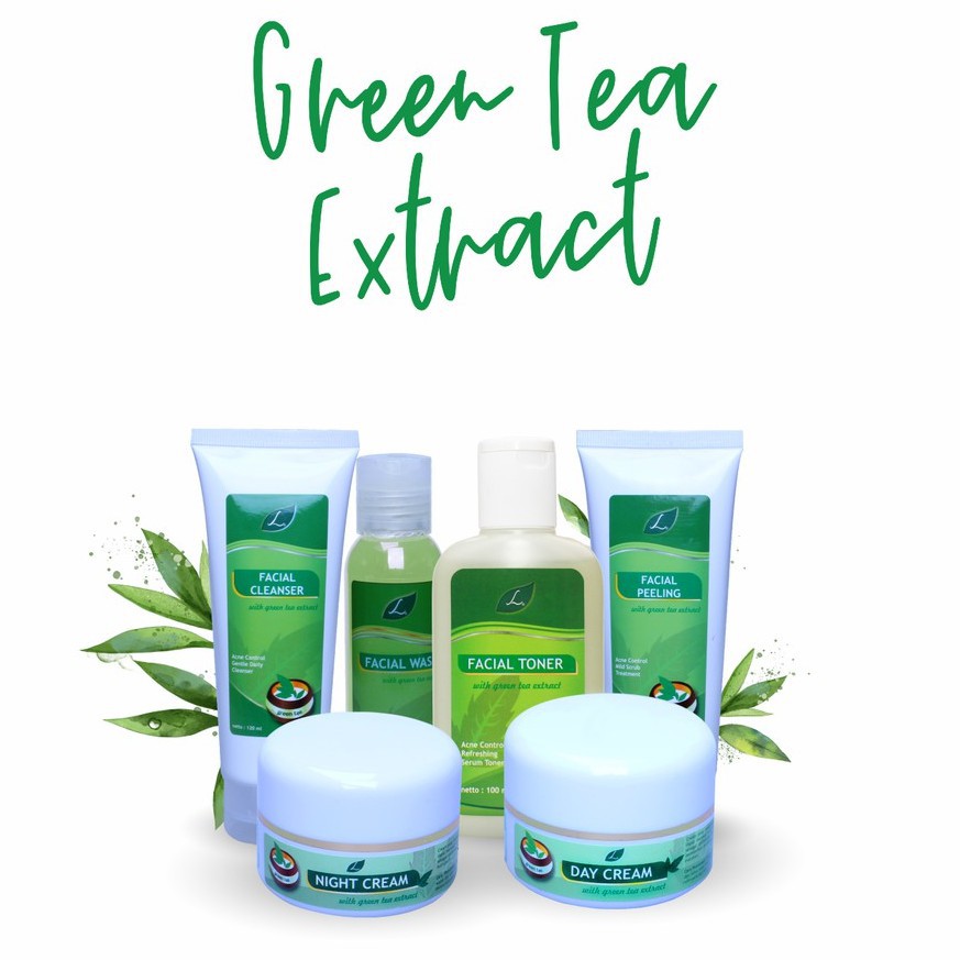 Jual PAKET GREEN TEA EXTRACT ACNE SERIES LARISSA Shopee Indonesia