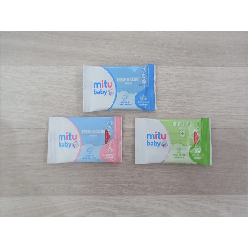 MITU BABY WIPES ANTISEPTIC ISI 4 SHEET TISU BASAH TISSUE BANJARMASIN KALIMANTAN MURAH HEMAT | RUMIFY