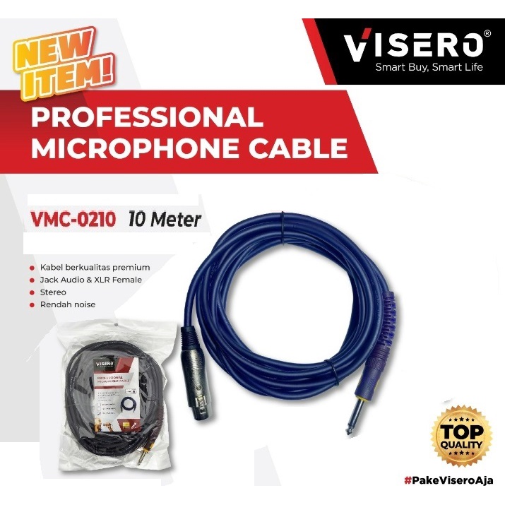 KABEL MIC/ Microphone Cable 10 Mtr VISERO