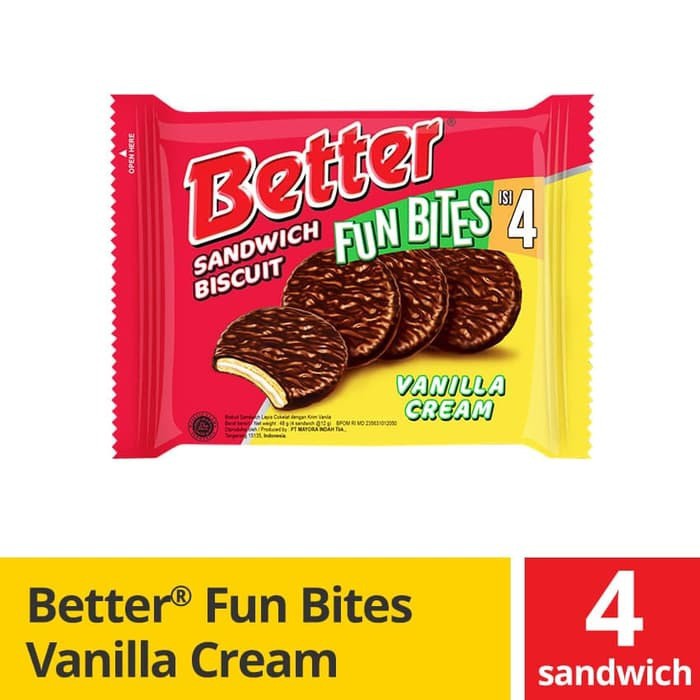 

PROMO ROMA BETTER VANILLA FUN BITES 12 SC @ 48 GR TERMURAH