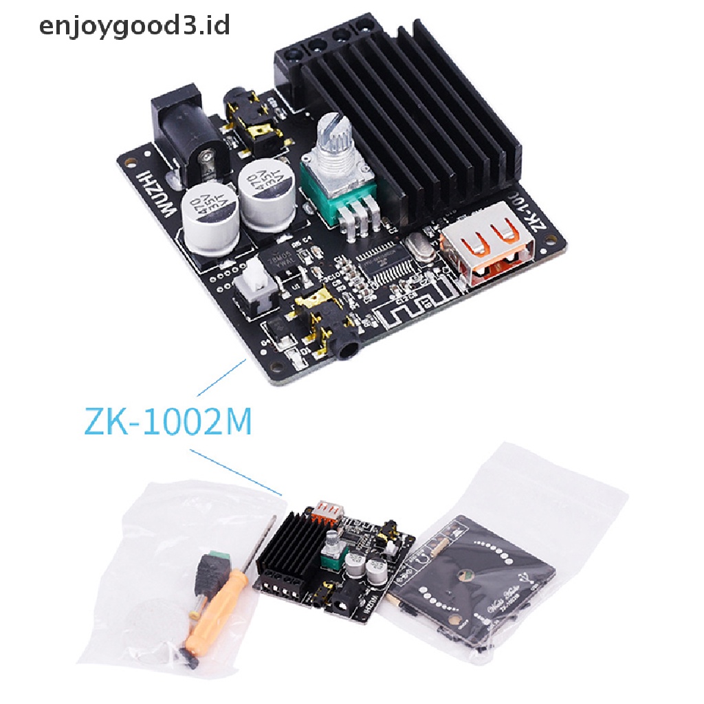 [id] ZK-1002M 100W+100W Bluetooth 5.0 Power Audio Amplifier Board Stereo Amplificador [dd]