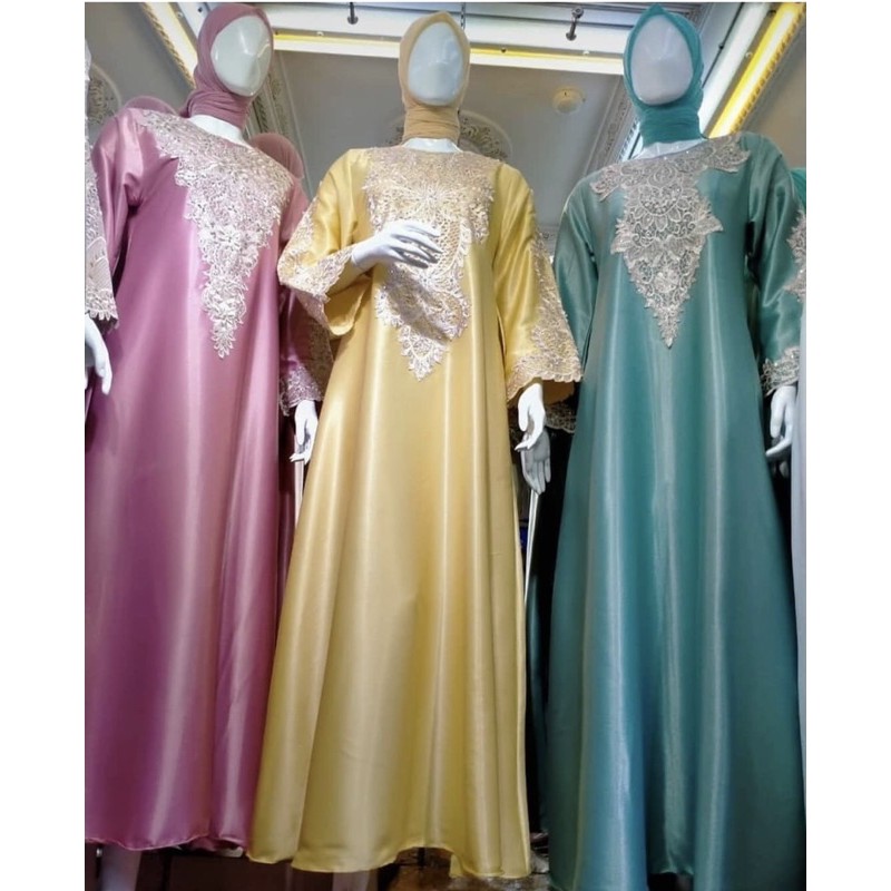 GAMIS SATIN CRYSTAL ABU SILVER