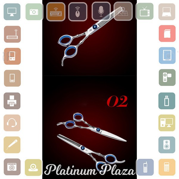 Set Gunting Rambut Salon - Silver`9BUM2I-