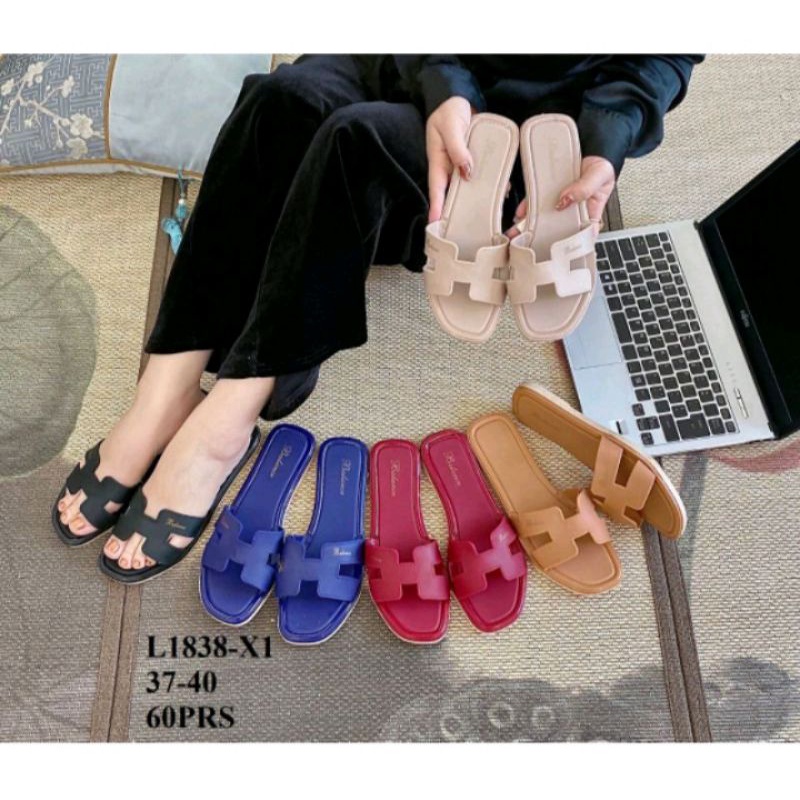 SANDAL SELOP WANITA JELLY IMPOR