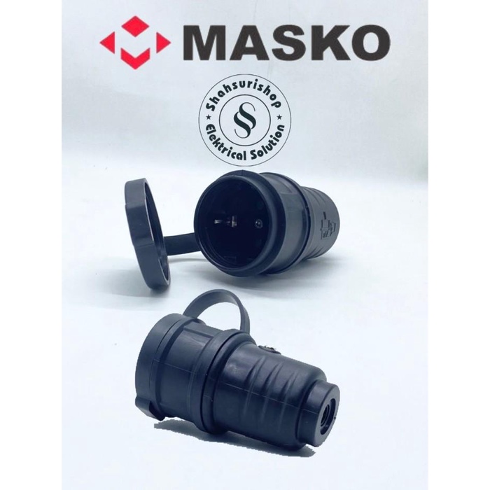 STEKER CONTRA KONTRA ARDE KARET KAKI 2 MASKO IP44 MOUNTING HIGH QUALIT