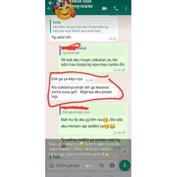 

↶ coklat cair kiloan 1kg ギ