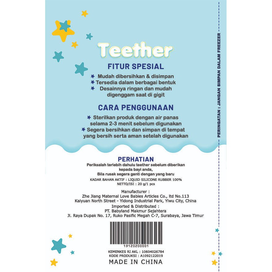 Teether Grab Pita Silicone Baby Silikon Empeng Gigitan Bayi Premium BPA FREE / Bahan Silikon Mainan Edukasi