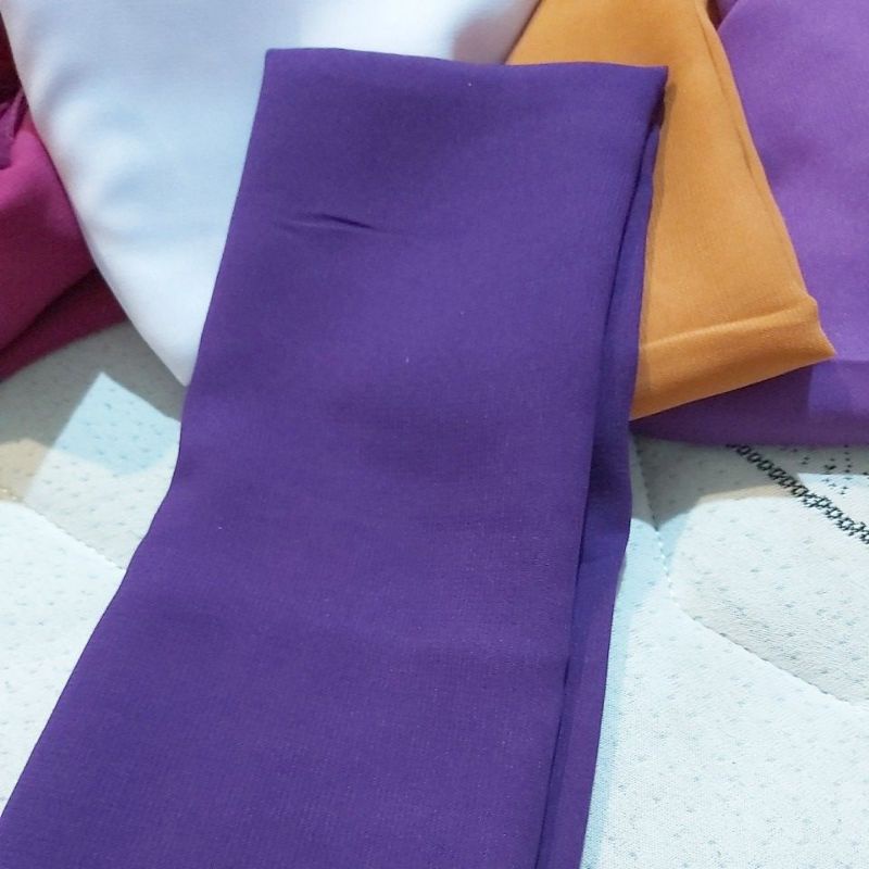 selendang sifon-13 ungu terong