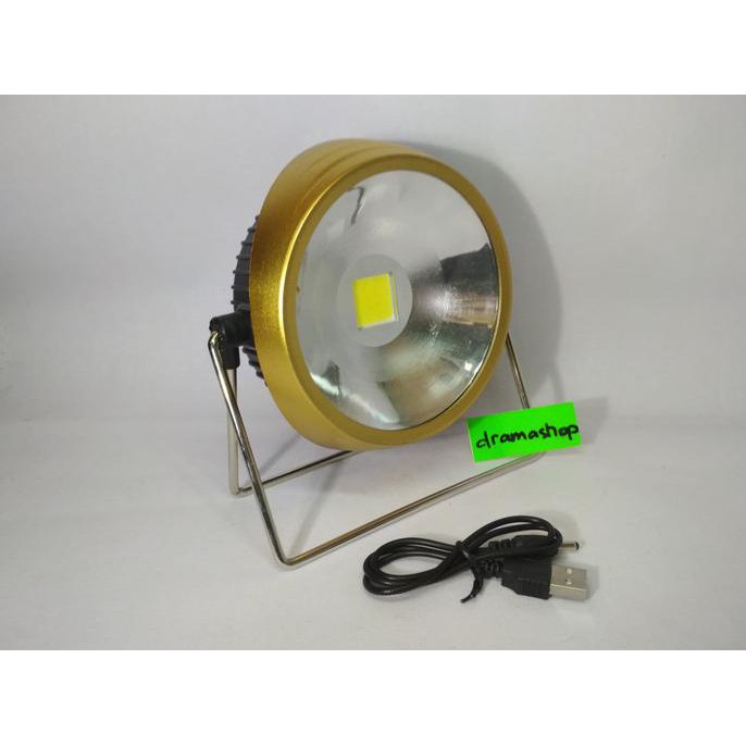 Lampu Darurat Emergency Led Cob Charge Cas Solar Cell + Power Bank 504 Diskon