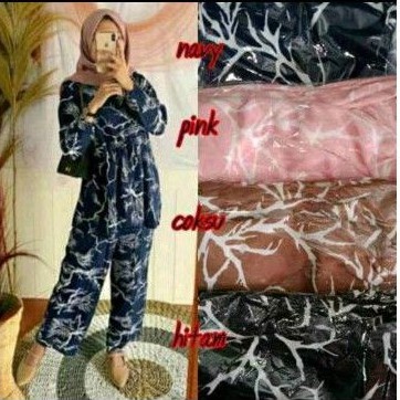 Setelan akar // setelan celana // setelan wanita // bahan hyget premium