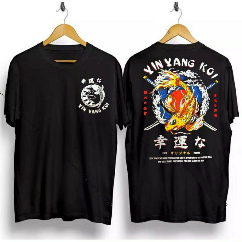 Kaos Distro Yin Yang Koi / Kaos Yin Yang Koi / Kaos Distro / kaos Murah / kaos Yinyangkoi