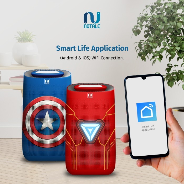 Notale Air Purifier Marvel Edition With HEPA H13 UV Sterilizer