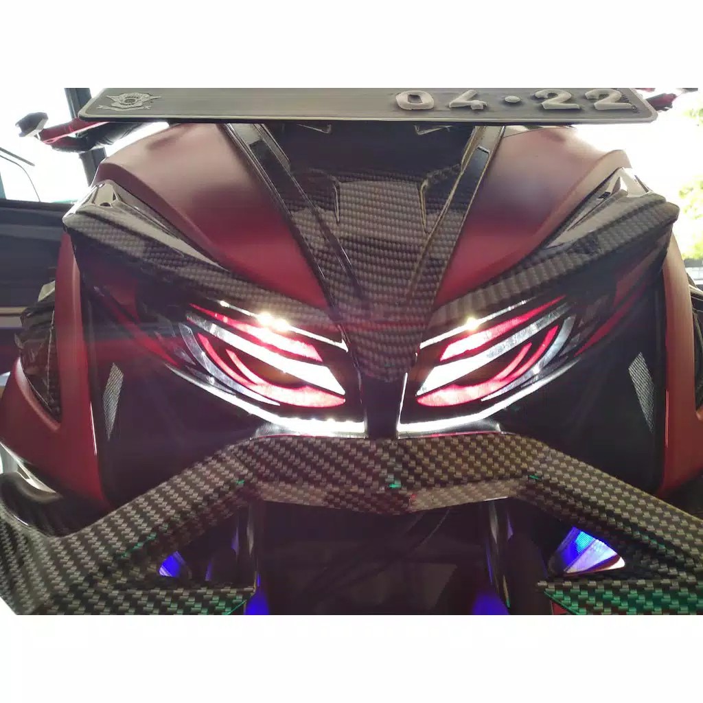 Sticker Motor Stiker Motor Stiker Lampu Aerox 155 Sticker Lampu Depan Aerox 155 Keren Bisa Bayar COD