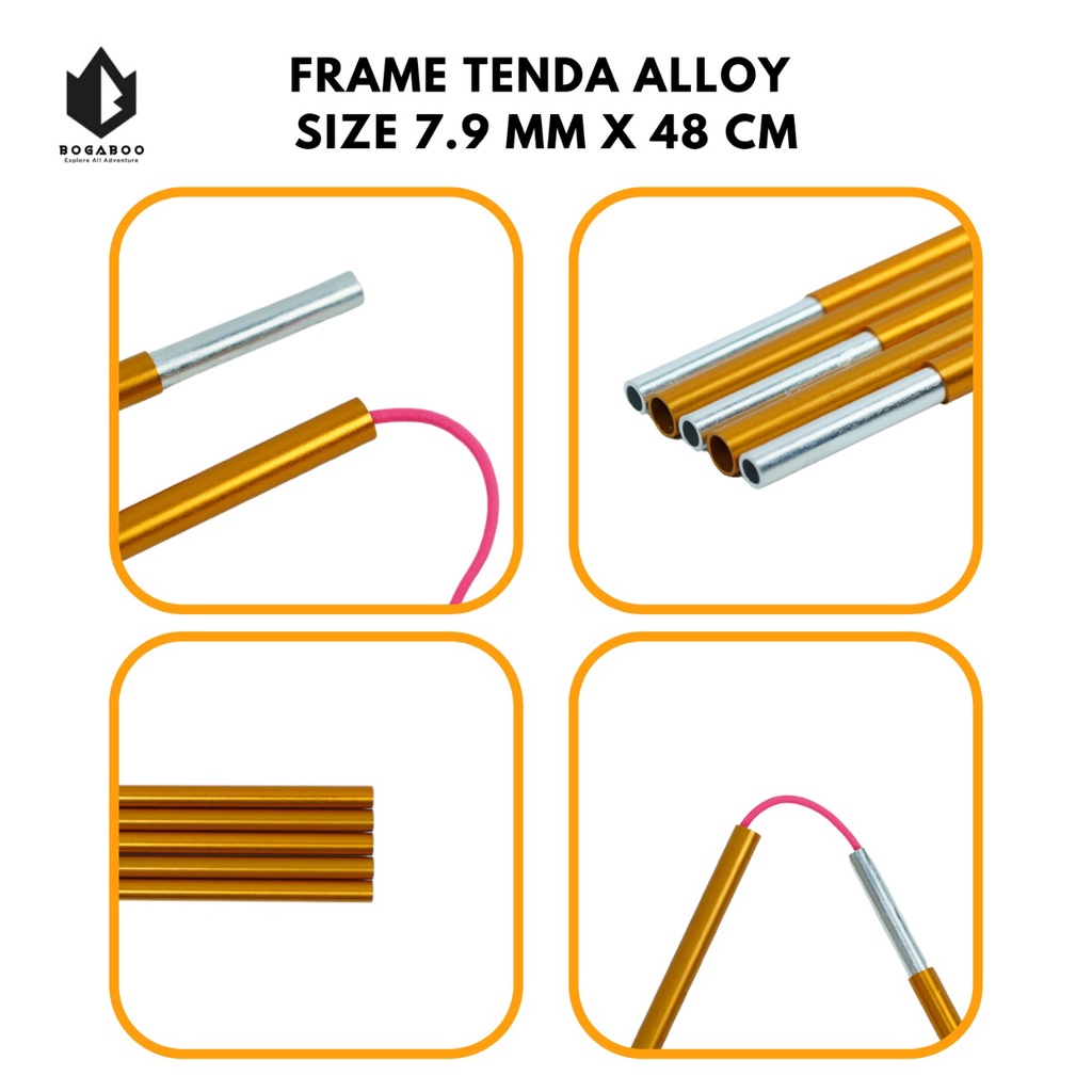 Frame Tenda Alloy - Besi Tenda - frame tenda alloy - frame allumunium ( Satu Biji )