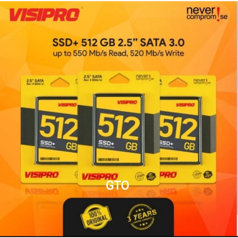 SSD+ SATA 2.5" VISIPRO 512GB