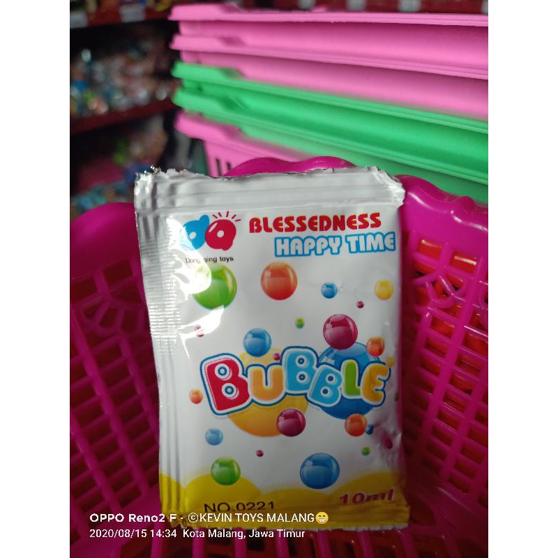 refill gelembung buble gun / isi ulang gelembung / bubble blessedness happy time kemasanan 10ml