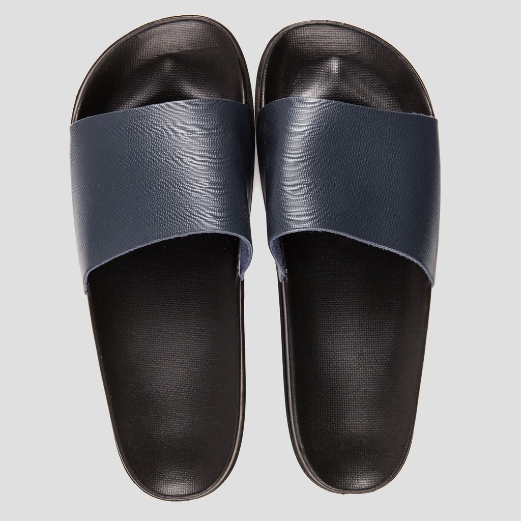 Sandal Kulit Jackwell Slide Navy