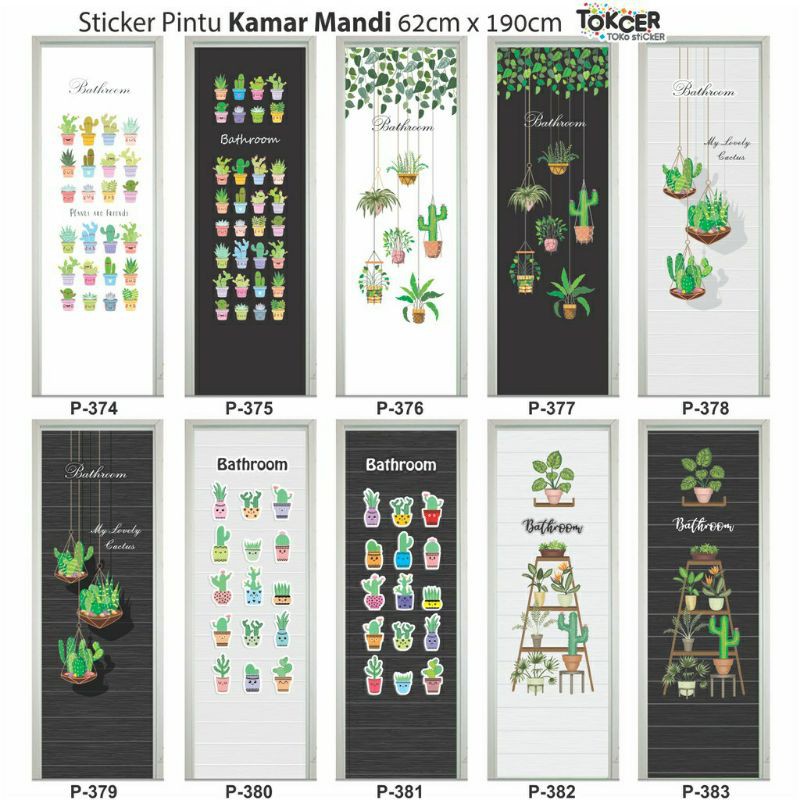 M1 melind store Stiker Pintu Kamar Mandi / stiker pintu / stiker pintu kamar mandi anti air pekanbar