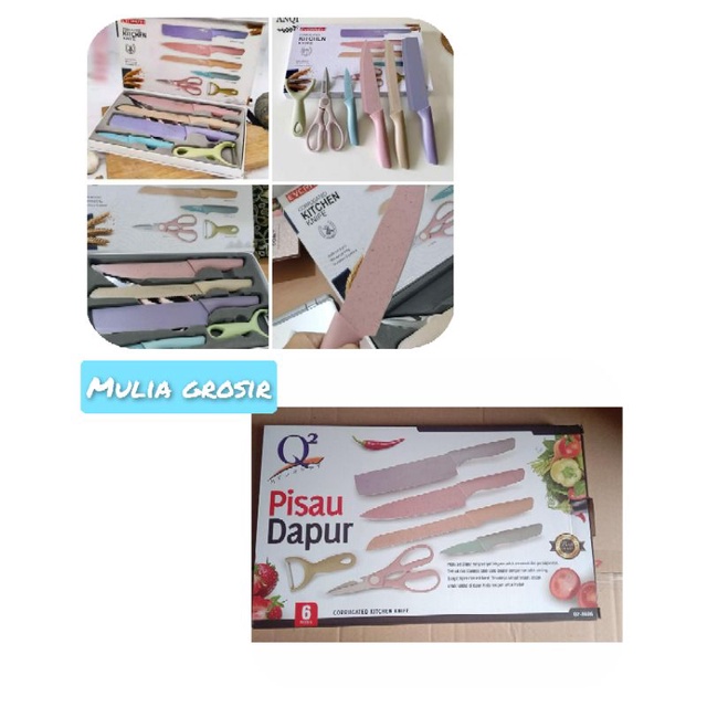 Pisau Set Isi 6pcs / Pisau Dapur