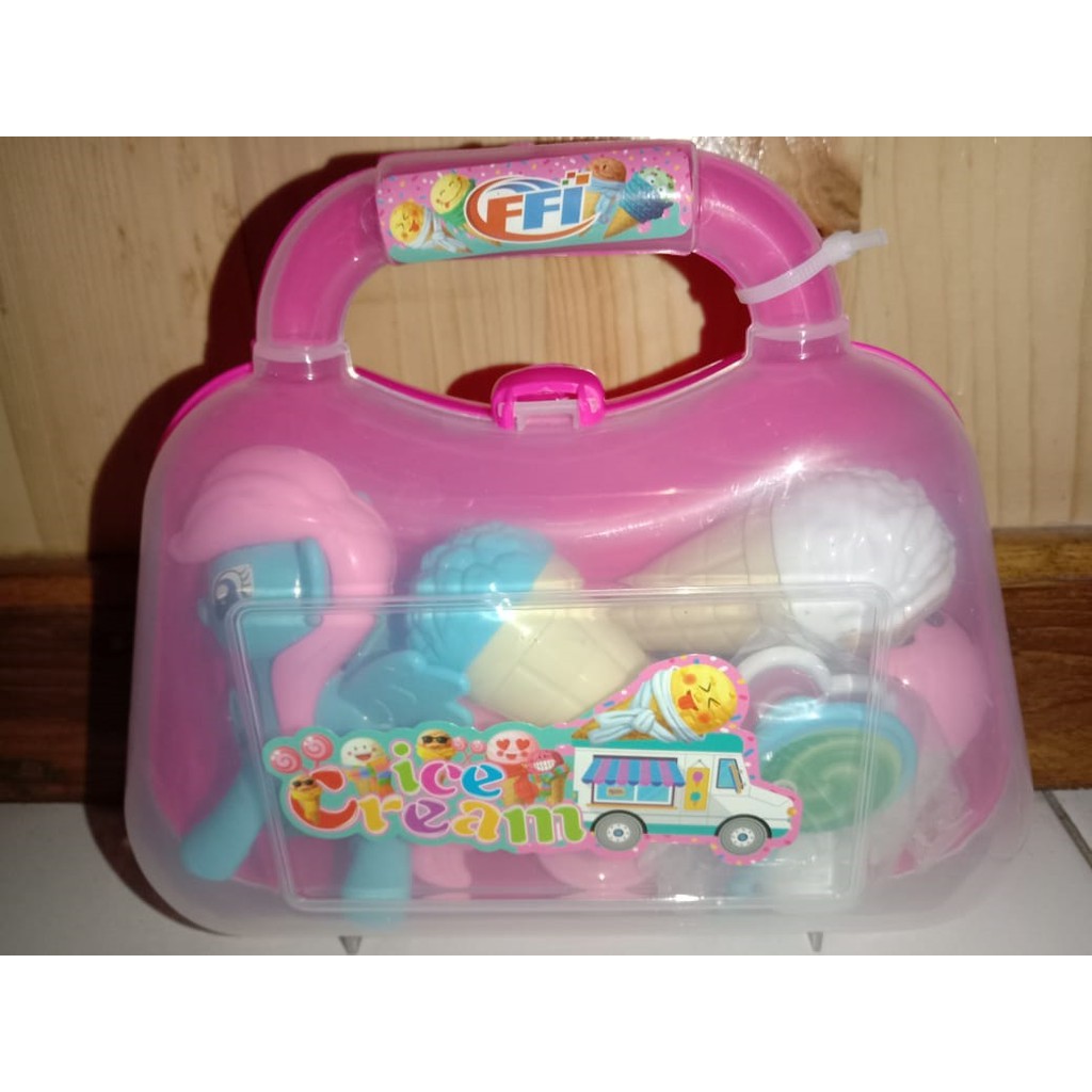 koper ice cream kecil / mainan anak / mainan ice cream
