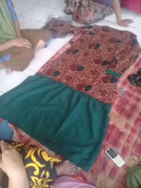 Promo Gamis Batik Rampel Meisya Style Wanita Seri Warna Komplit