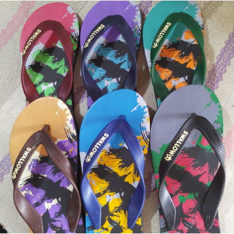 Sandal Jepit Swallow Sanur Pria Wanita Pantai Karet Tebal (BISA SATUAN COD)