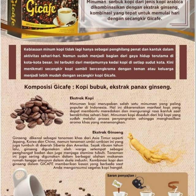 

Kopi atasi stress Gicafe