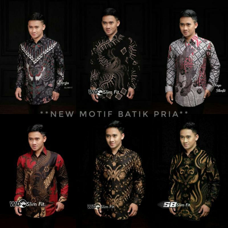 Kemeja Batik Lengan Panjang /Jumbo / Seragam Kantor / kondangan/ Baju Pria dewasa /  formal / Kasual