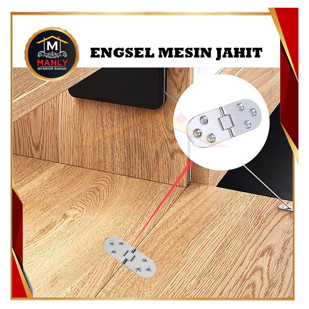 Engsel Meja Lipat/ Mesin Jahit Silver dan Gold / Engsel Jahit  (1 PCS)