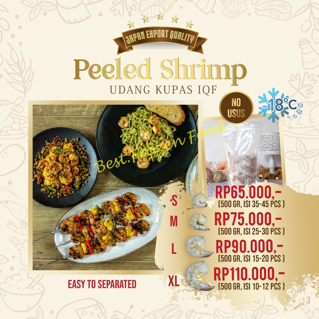 

Peeled Shrimp (IQF) / Udang Kupas