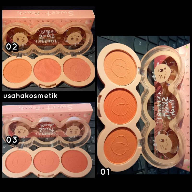 BLUSH ONE ANYLADY SWEET ORANGE OR PEACH 3 WARNA NO.738C/738B