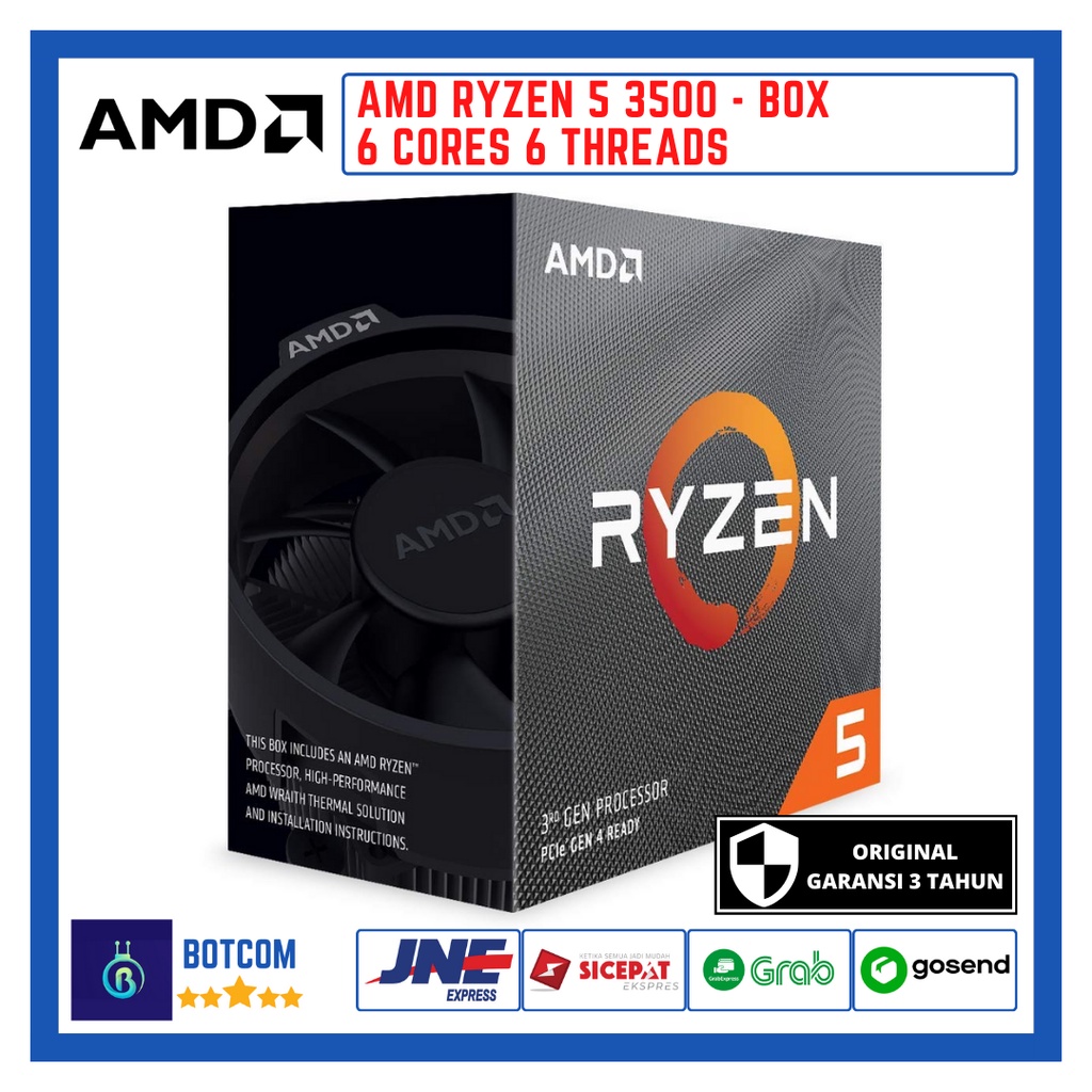 Jual Amd Ryzen 5 3500 Matisse Desktop Processor Procesor Prosesor Cpu Gen 3 Zen 2 Socket Am4 9660