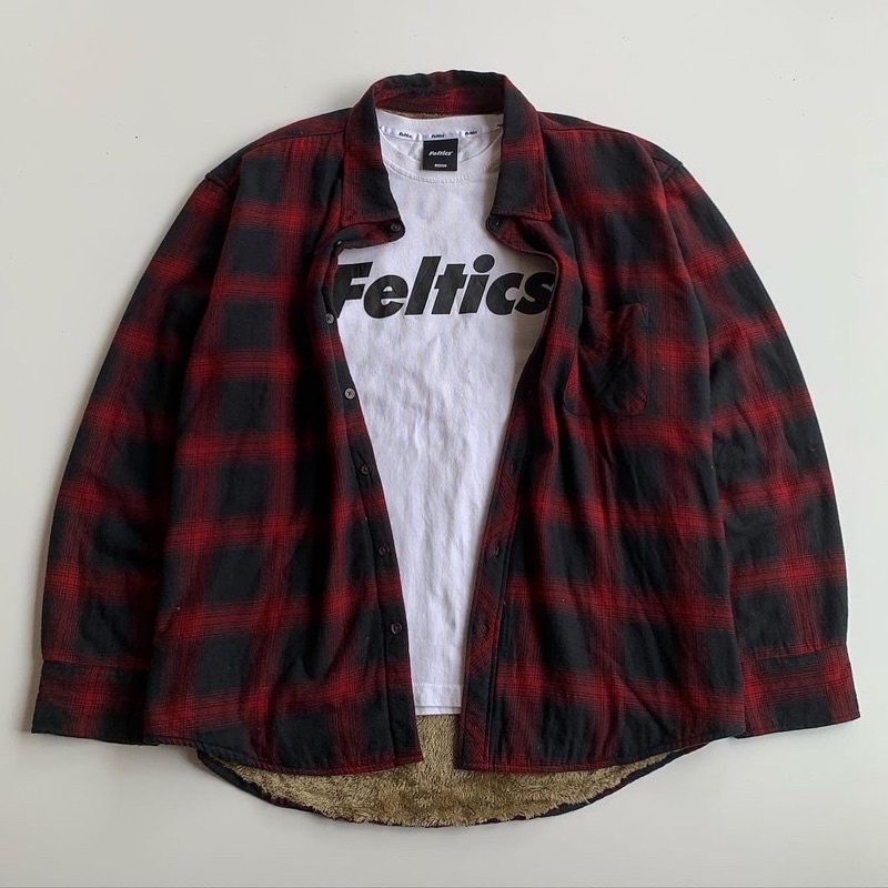 Uramoco Plaid Shirt Flannel Full Sherpa (flanel sherpa)