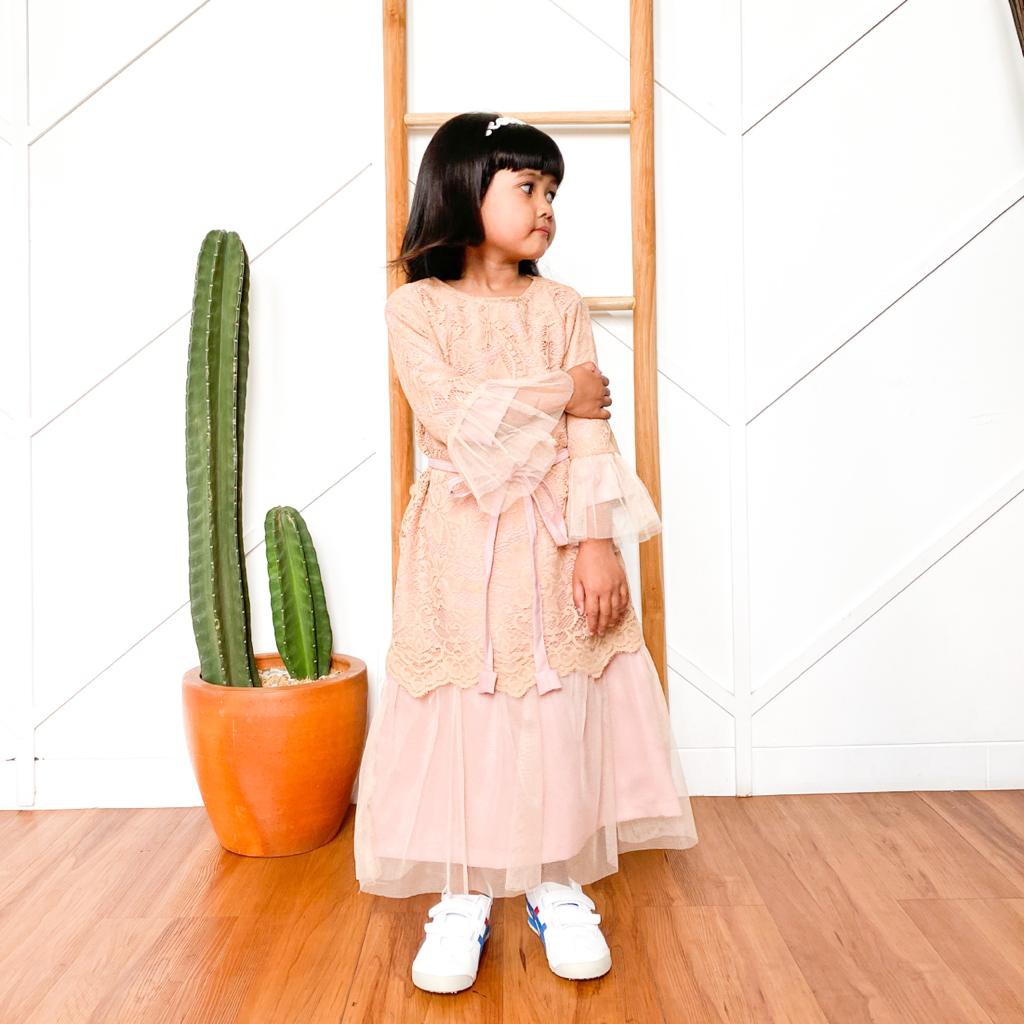 Humaira Kids - gamis pesta / dress anak/ brukat anak / dres kondangan anak / gamis anak / baju pesta