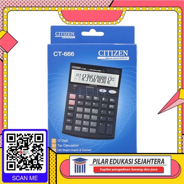 

Kalkulator Citizen - CT 666N | Citizen Desktop CT 666N Calculator